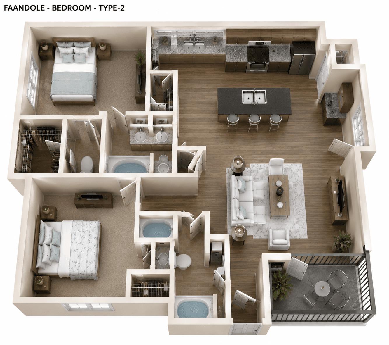 2-Bedroom: Type 2
